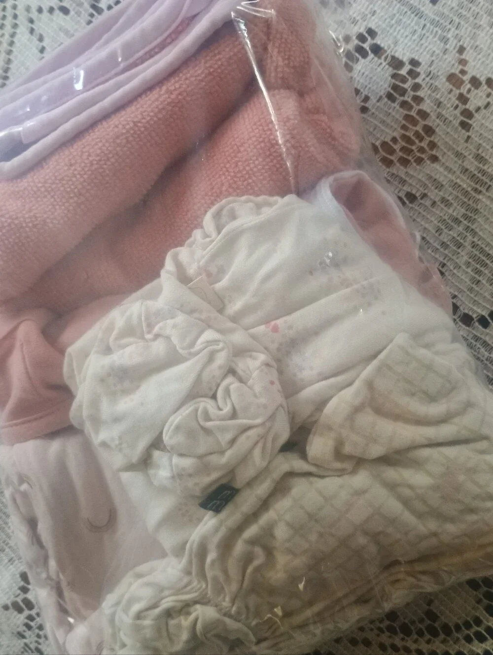 Newborn essentials bundle #3 Swaddle Towel Bodysuit Gown Sleepers